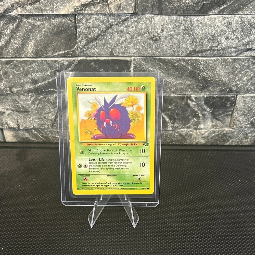 Pokemon 63/64 Venonat 1999 Vintage from Jungle Set Mint/Near Mint‎